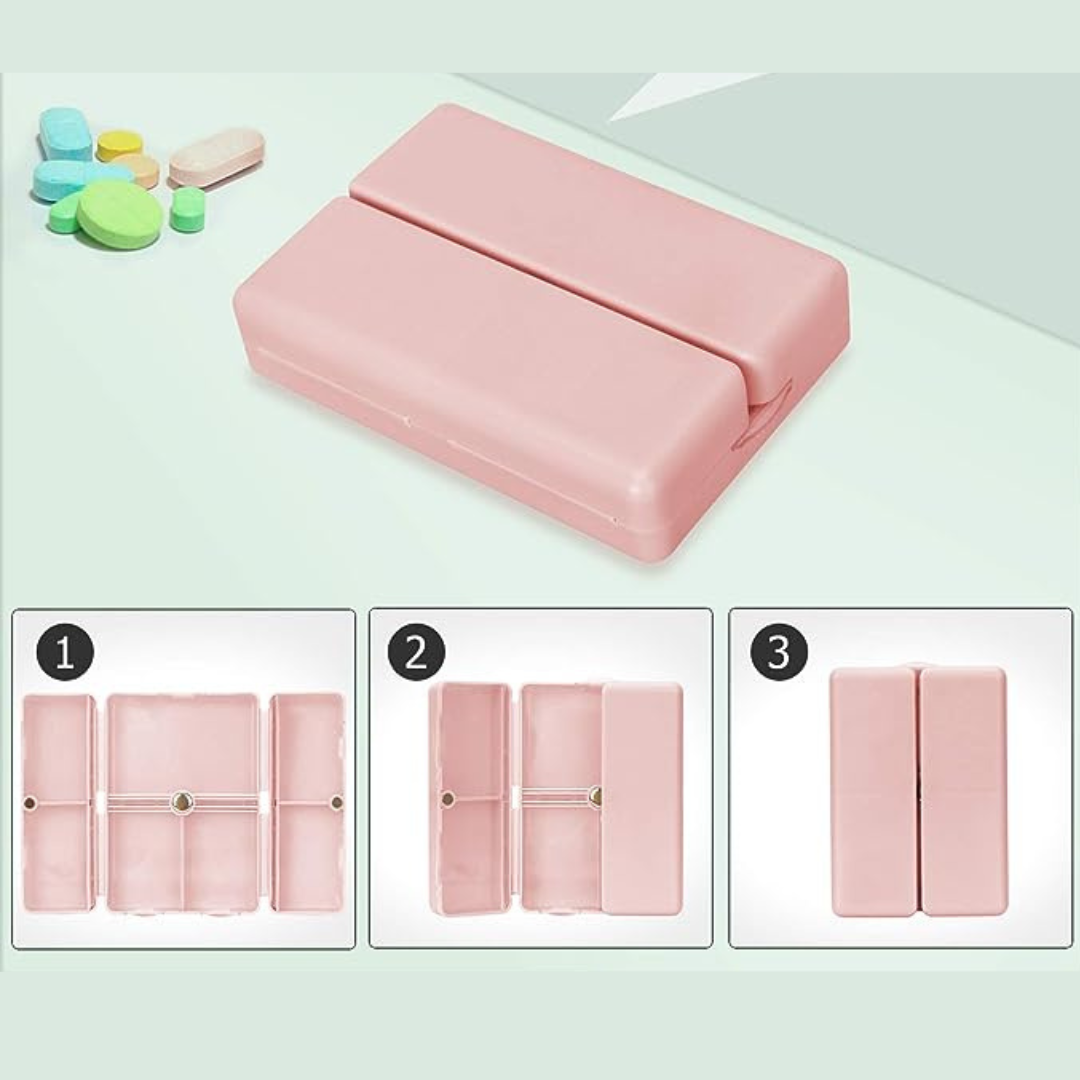 Estojo de Comprimidos Premium – Organizador Compacto para Remédios, Vitaminas e Suplementos