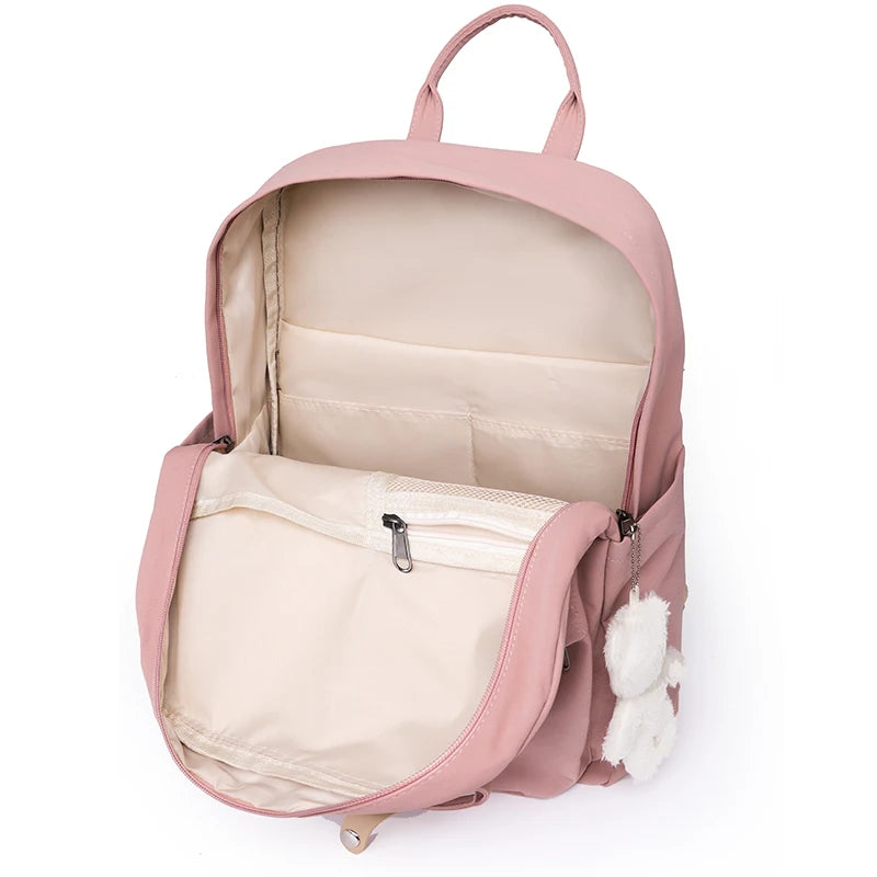 Mochila Escolar Nina - Brinde Chaveiro Urso