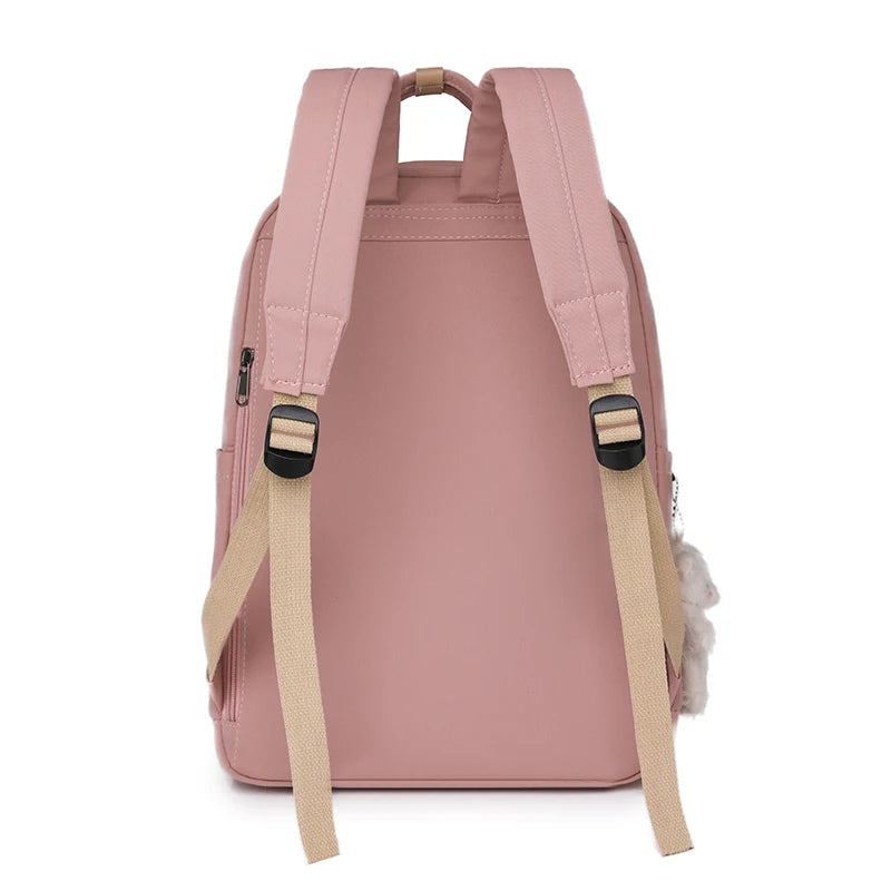 Mochila Escolar Nina - Brinde Chaveiro Urso