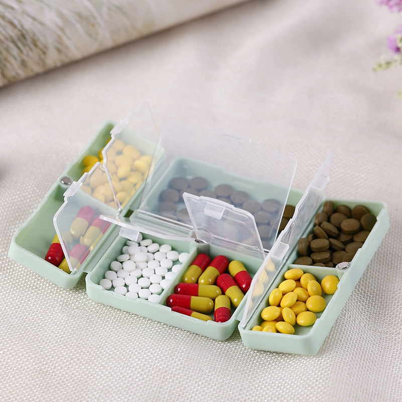 Estojo de Comprimidos Premium – Organizador Compacto para Remédios, Vitaminas e Suplementos