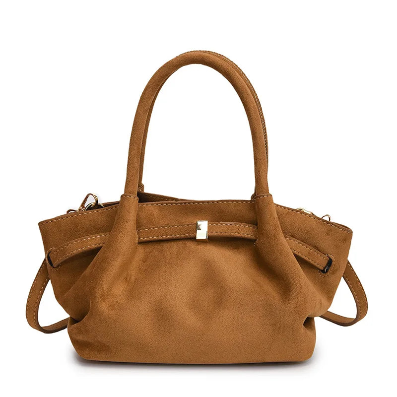 Bolsa Feminina Camurça Lorena Sofisticação Atemporal