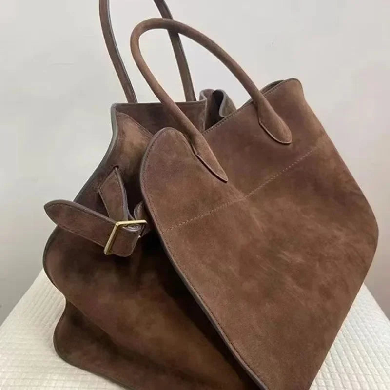 Bolsa Feminina Camurça Marrom Margô