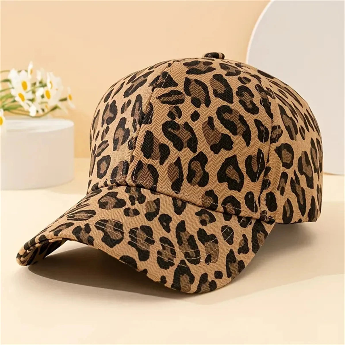 Boné Animal Print Ajustável Leona