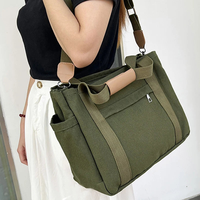 Bolsa Unissex Design Minimalista com Divisórias Interna Alana