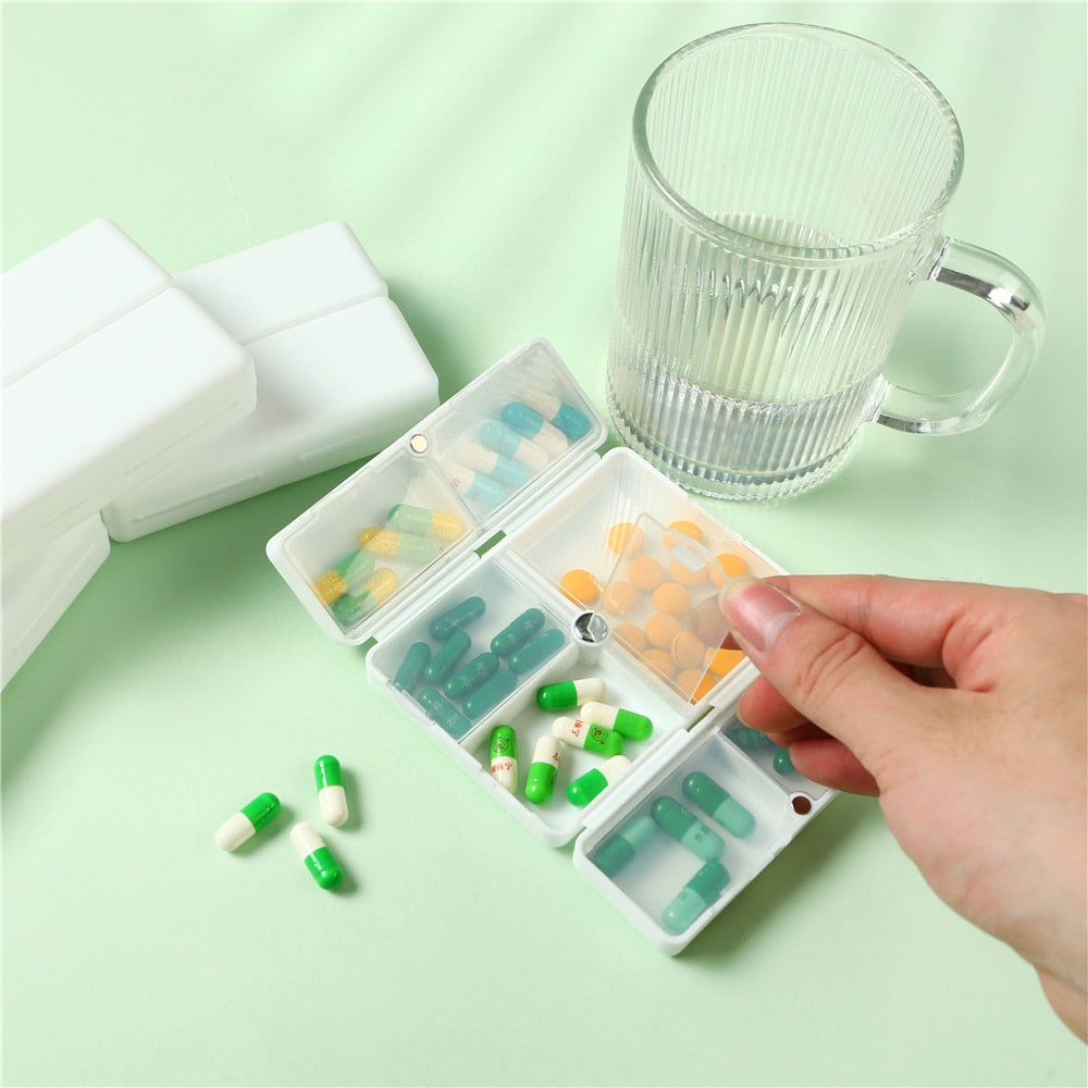 Estojo de Comprimidos Premium – Organizador Compacto para Remédios, Vitaminas e Suplementos