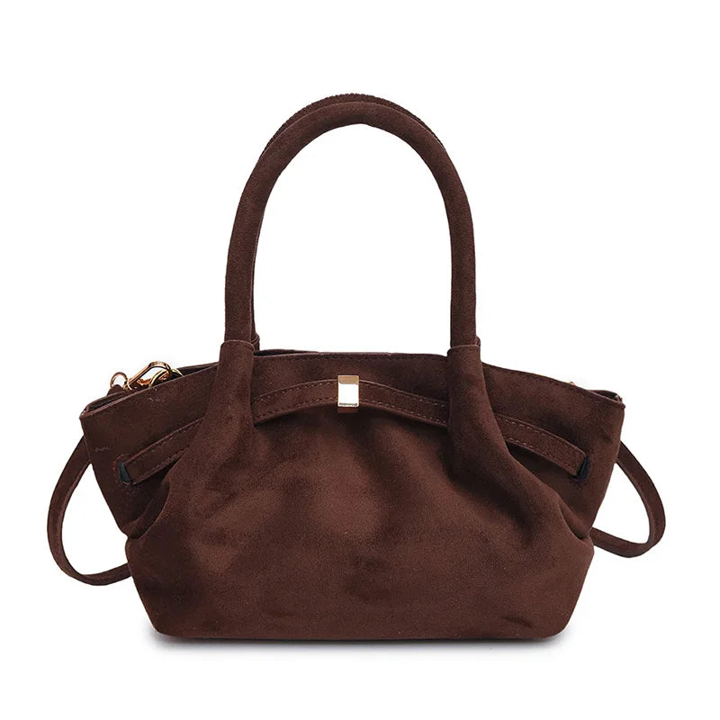 Bolsa Feminina Camurça Lorena Sofisticação Atemporal