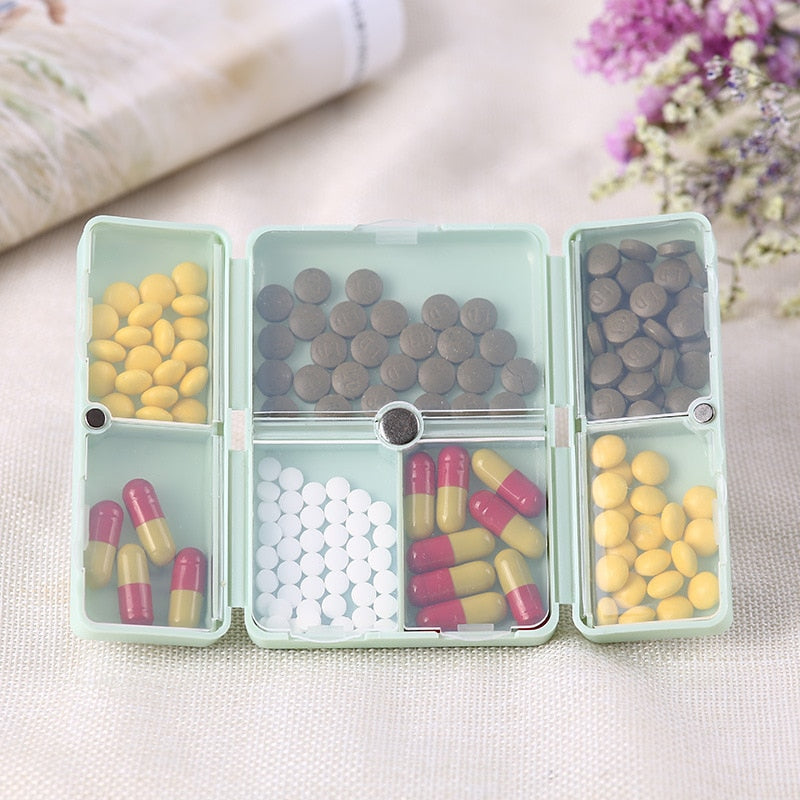Estojo de Comprimidos Premium – Organizador Compacto para Remédios, Vitaminas e Suplementos