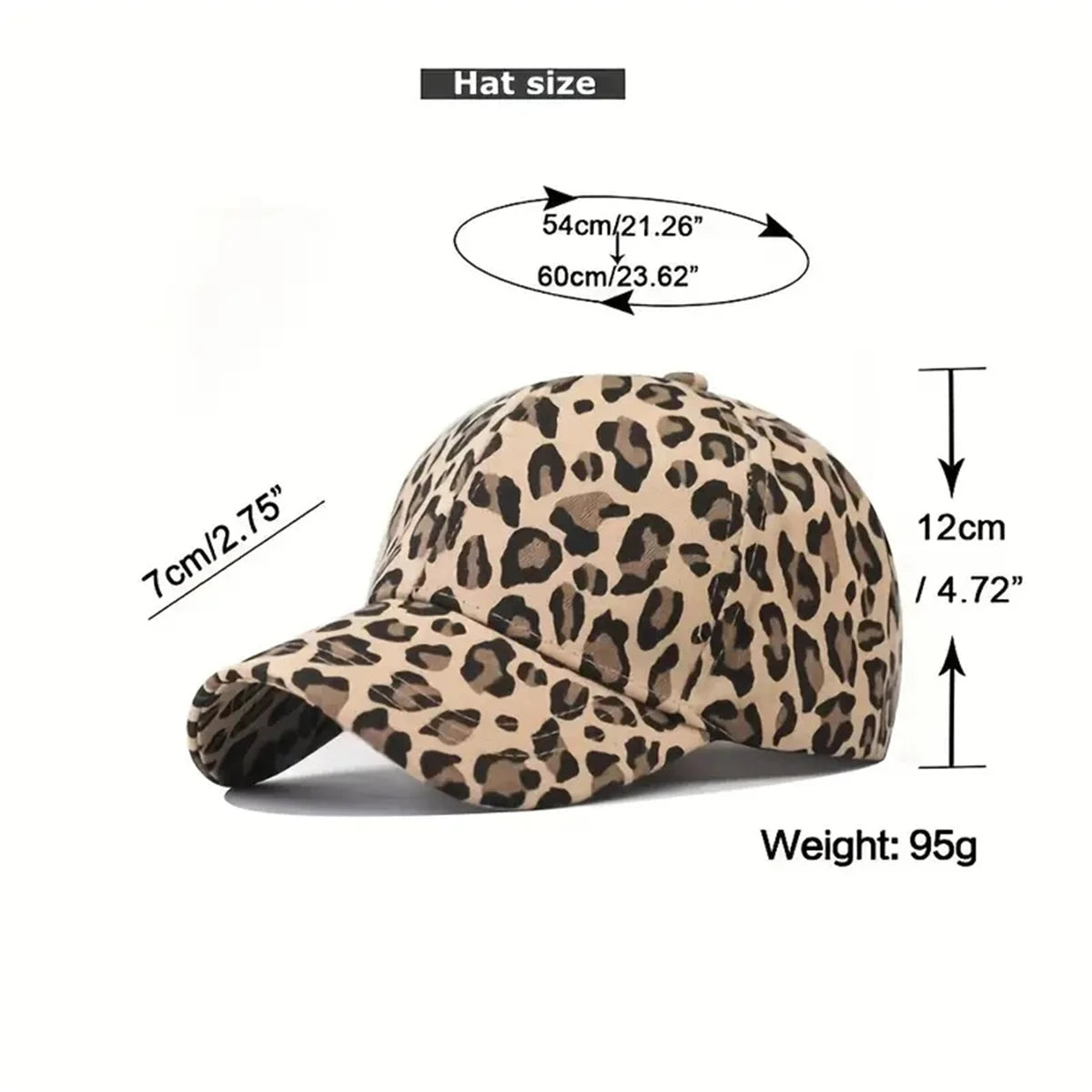 Boné Animal Print Ajustável Leona