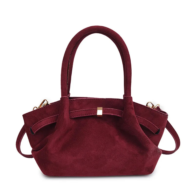 Bolsa Feminina Camurça Lorena Sofisticação Atemporal