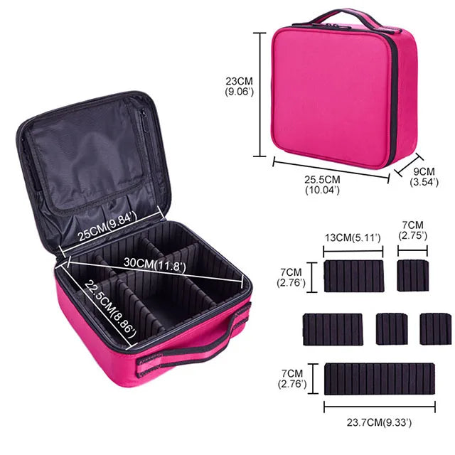 Necessaire para maquiagens Profissional com Divisórias | Mac Mom