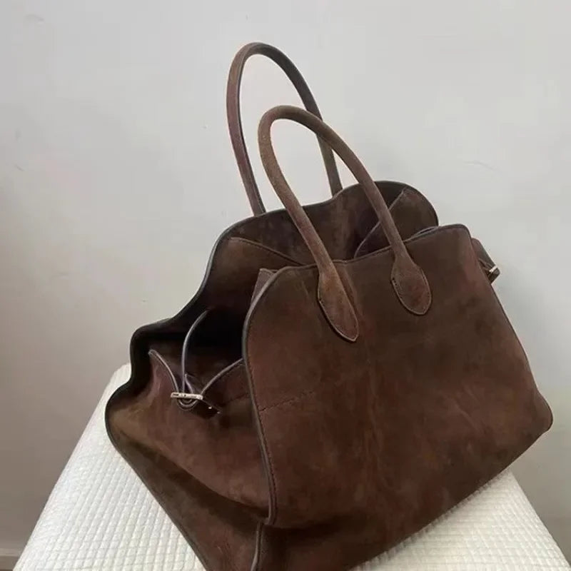 Bolsa Feminina Camurça Marrom Margô
