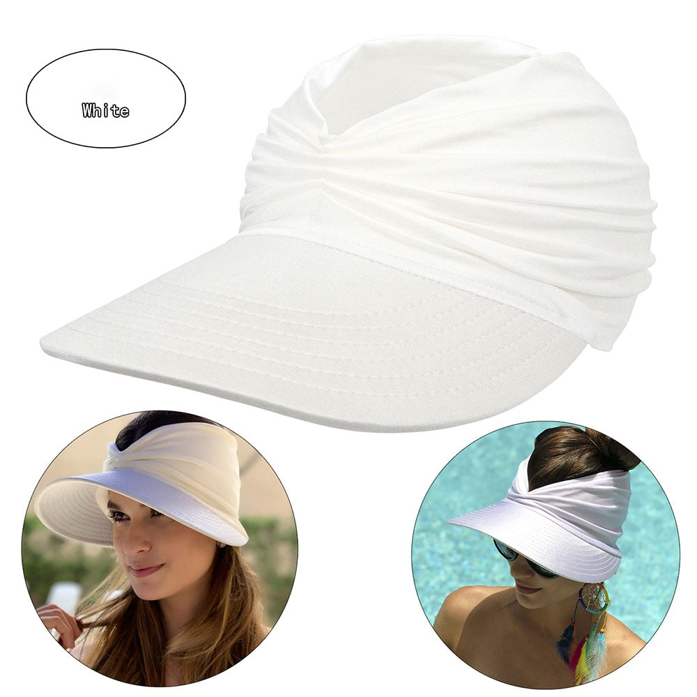 Viseira de Sol Feminina com Proteção UV | Use ao Ar Livre