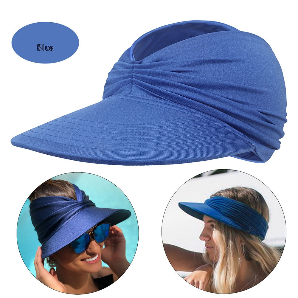 Viseira de Sol Feminina com Proteção UV | Use ao Ar Livre