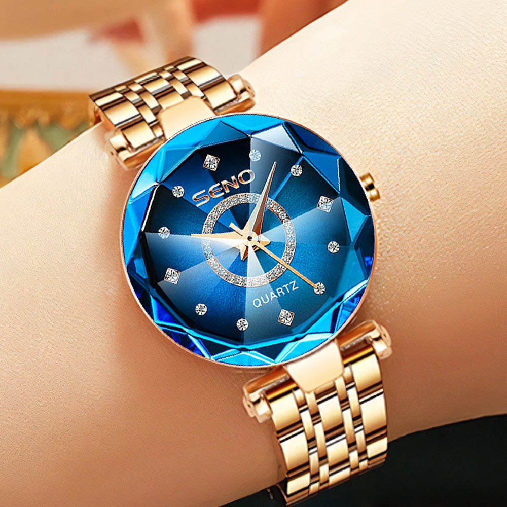 Relógio Feminino de Luxo Diamond | Charme e Brilho