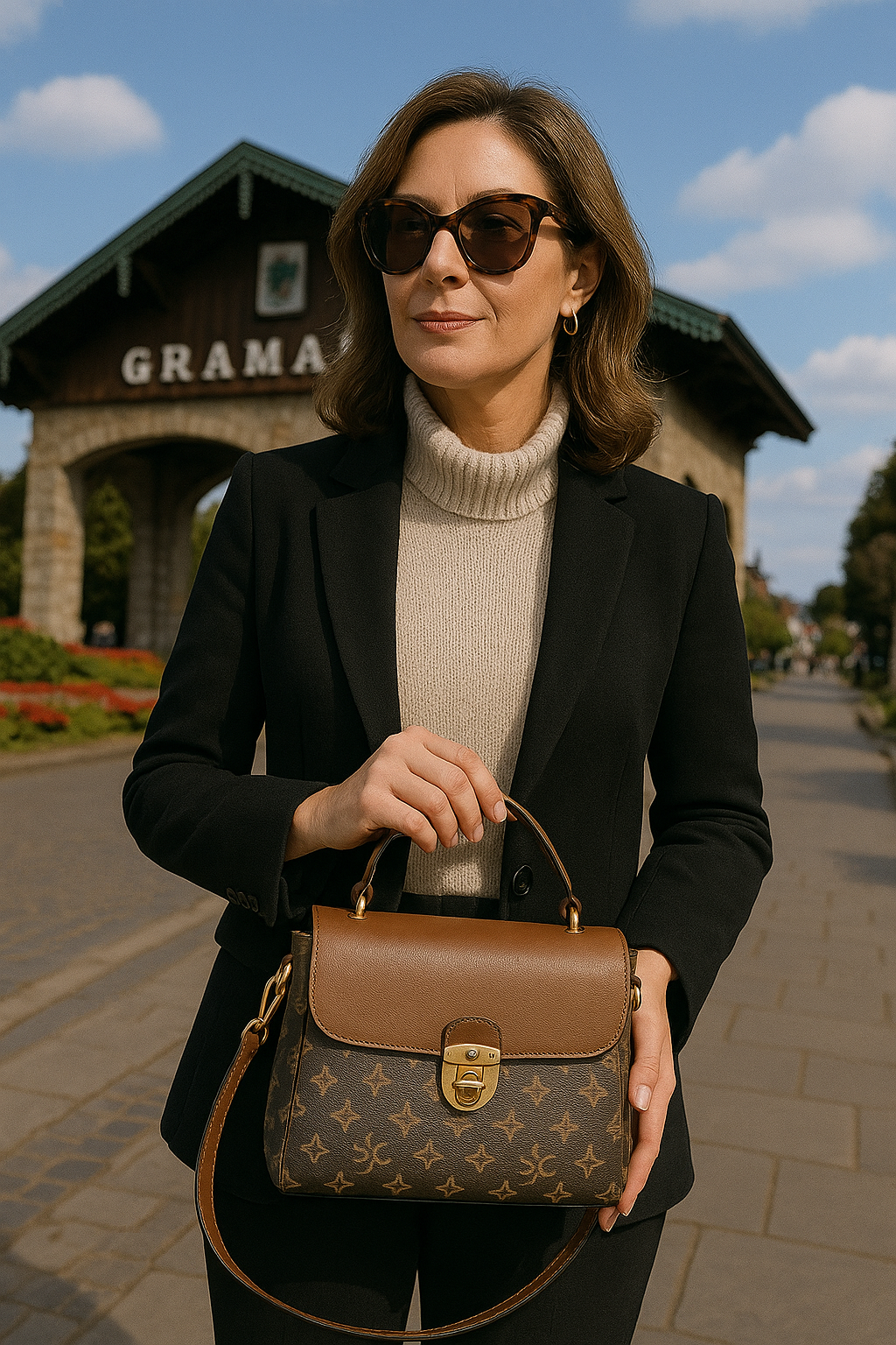 Bolsa Feminina Média Transversal Vintage Larissa