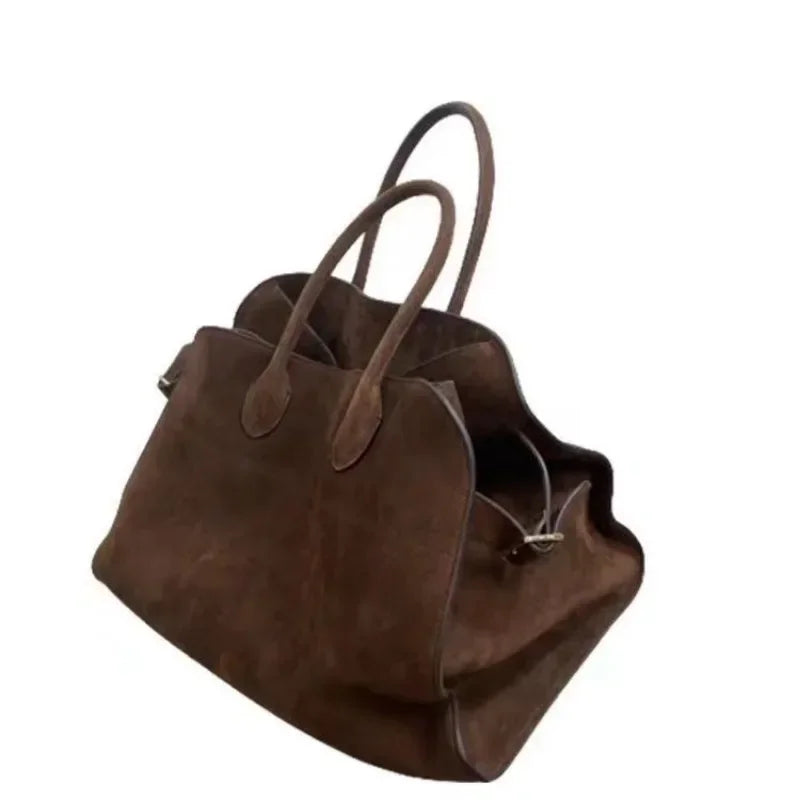 Bolsa Feminina Camurça Marrom Margô