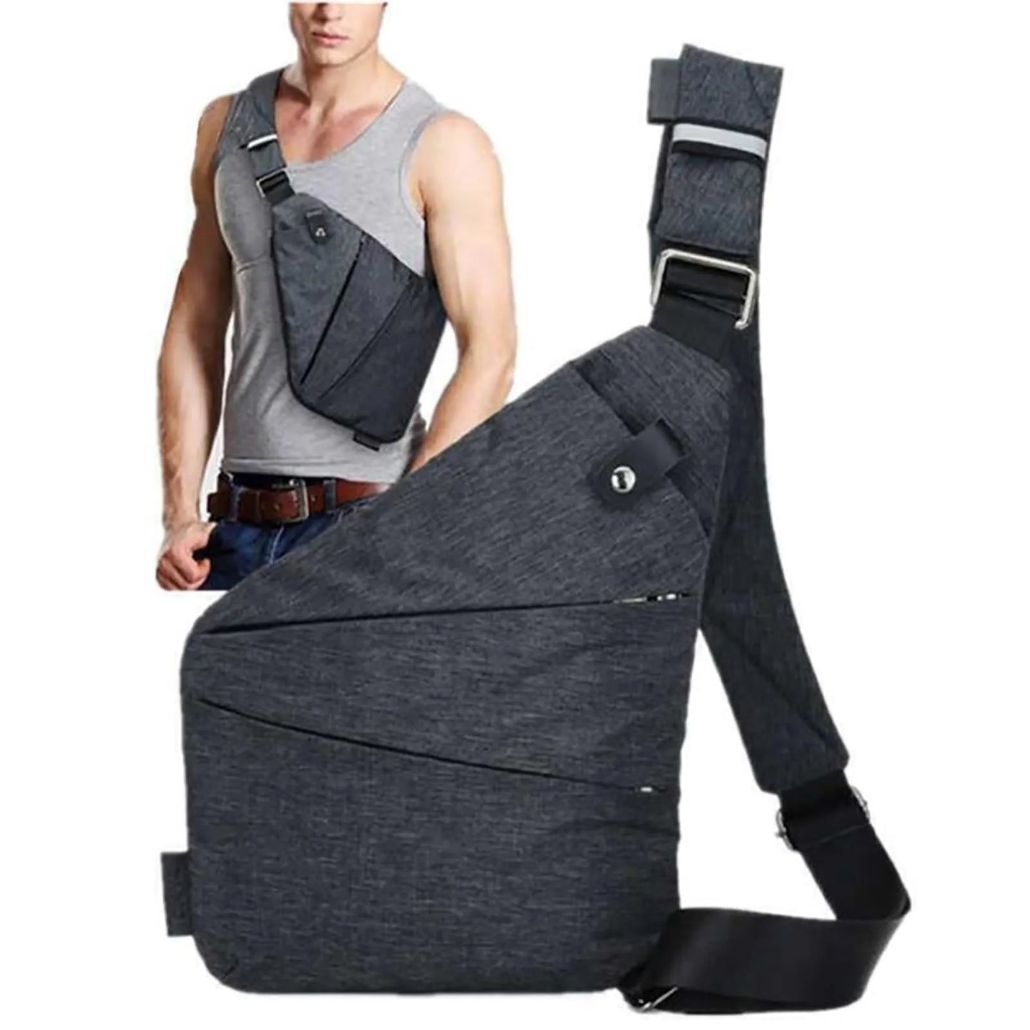 Bolsa Feminina Antifurto SafeTrip Transversal