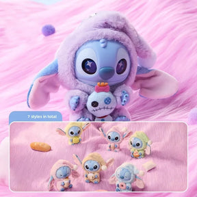 Labubu Stitch™ – Mini Pelúcia Surpresa Colecionável com Chaveiro