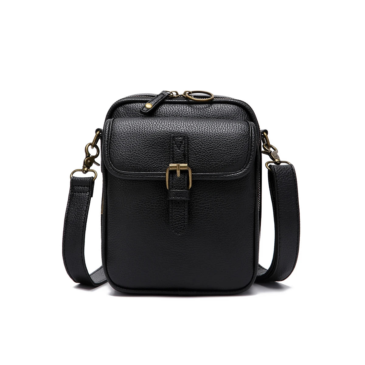 Bolsa Feminina Transversal em Couro Larrisa