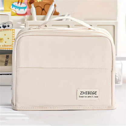 Necessaire Bolsa de Maquiagem Vertical Portátil – Grande Capacidade e Design Inteligente