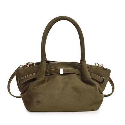 Bolsa Feminina Camurça Lorena Sofisticação Atemporal