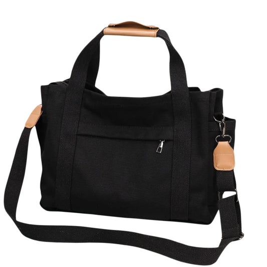 Bolsa Unissex Alana com Zíper Minimalista