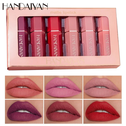 Conjunto de Batom 6 Cores Vibrantes com Efeito Matte - Maria Clara