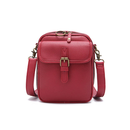 Bolsa Feminina Transversal em Couro Larrisa