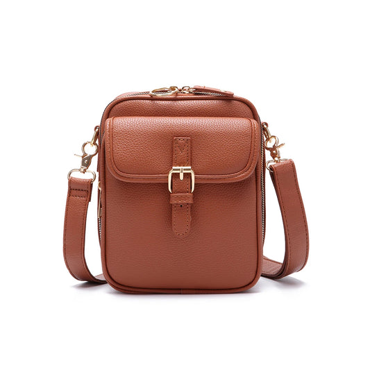 Bolsa Feminina Transversal em Couro Larrisa