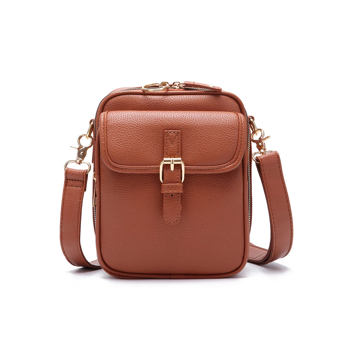 Bolsa Feminina Transversal em Couro Larrisa