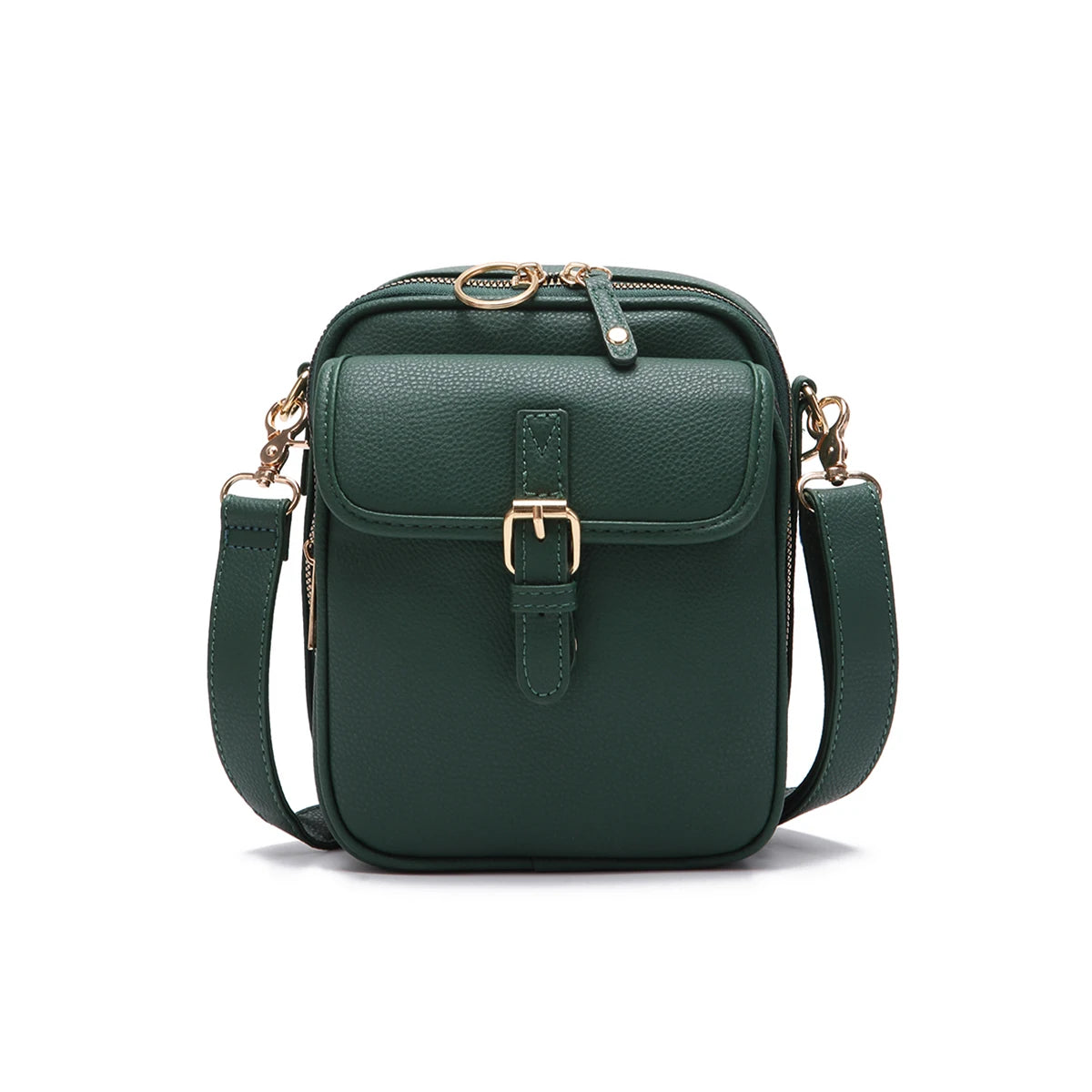 Bolsa Feminina Transversal em Couro Larrisa