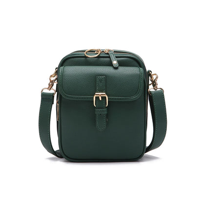 Bolsa Feminina Transversal em Couro Larrisa