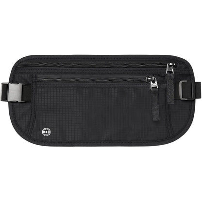 Bolsa Cinto Slim com Bloqueio RFID – Segurança e Praticidade para Suas Viagens