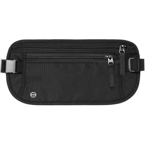 Bolsa Cinto Slim com Bloqueio RFID – Segurança e Praticidade para Suas Viagens