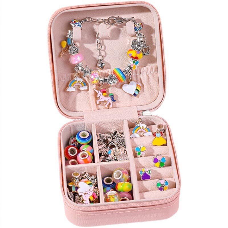 Kit Pulseira Berloque Unicórnio com Brinde Especial Porta Joias