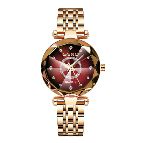 Relógio Feminino de Luxo Diamond | Charme e Brilho